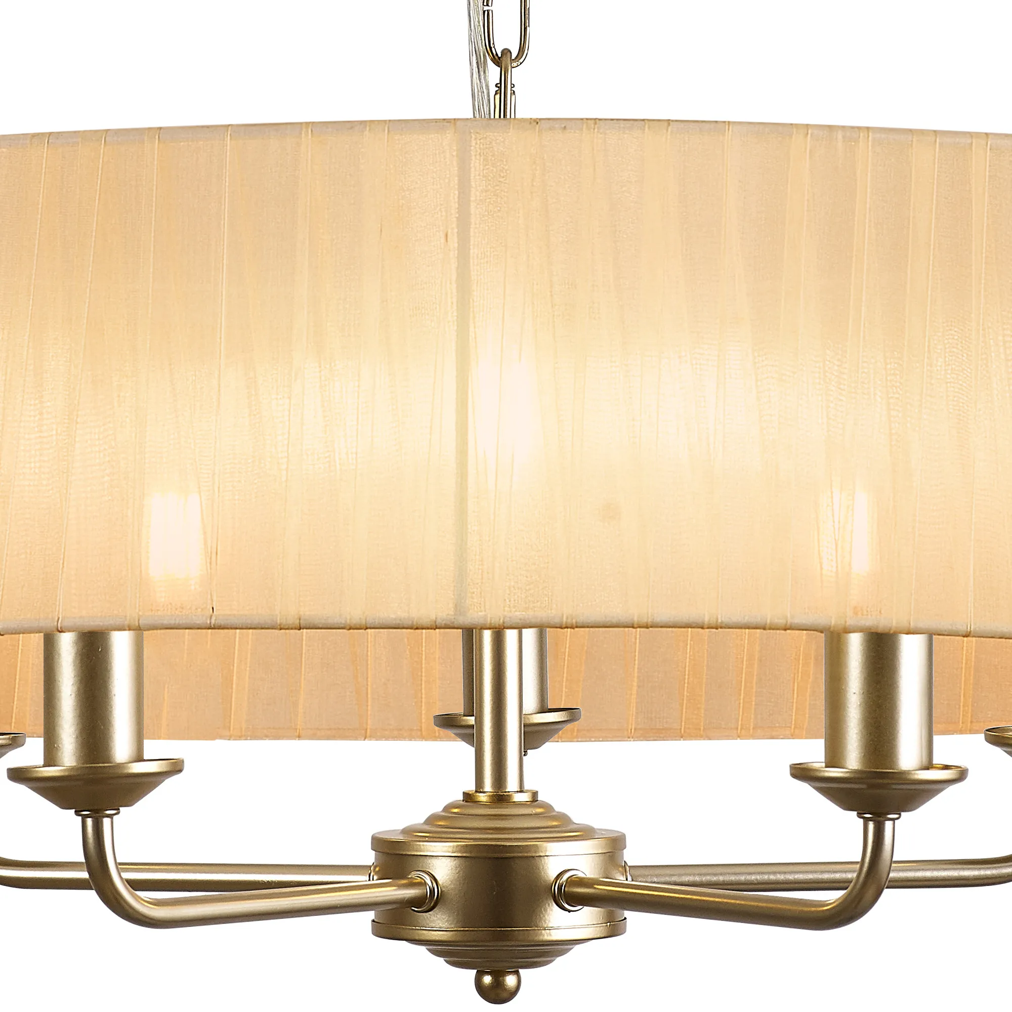 Banyan 45cm 3 Light Pendant Champagne Gold, Soft Bronze DK0964  Deco Banyan CG SB